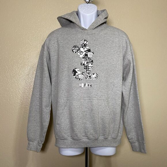 Gray Mickey Mouse Hoodie Size Medium - Picture 1 of 4
